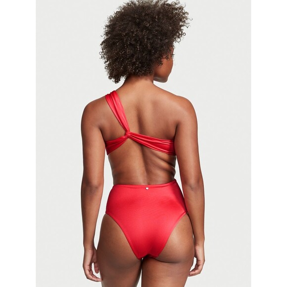 NWT Victoria's Secret Swim XL Wild Strawberry Twist Monokini One-Piece Swimsuit - Picture 2 of 6